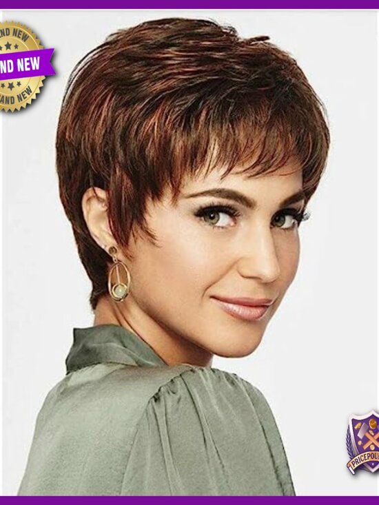 Synthetic Pixie Wig Heat Resistant Lightweight Short Boy Cut main image 5